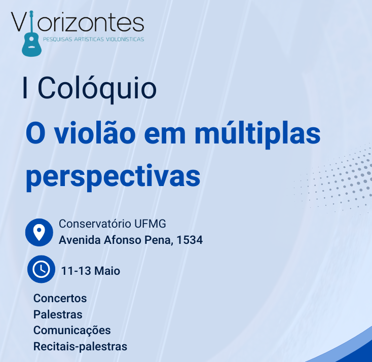 I coloquio - violao da UFMG -O violão em múltiplas perspectivas